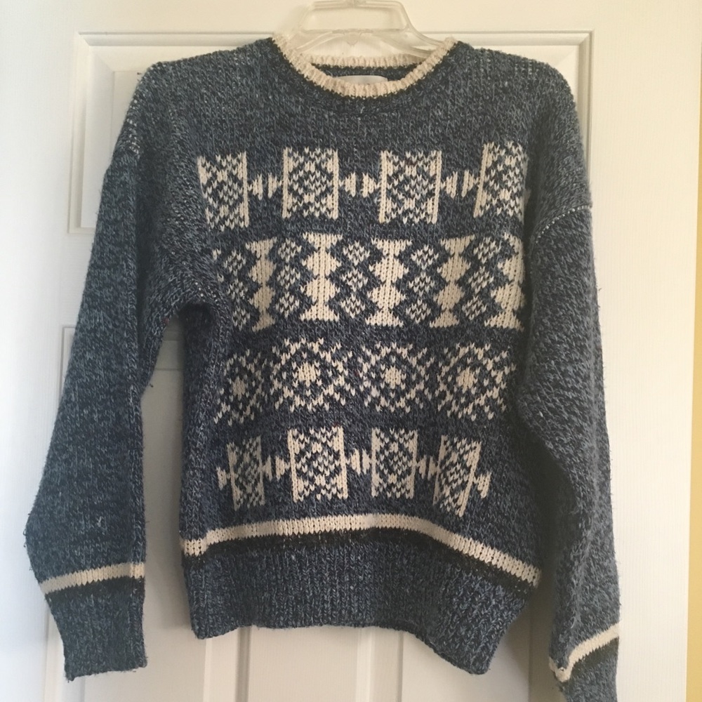 Vintage Illustrations Nordic Crewneck Ski Sweater